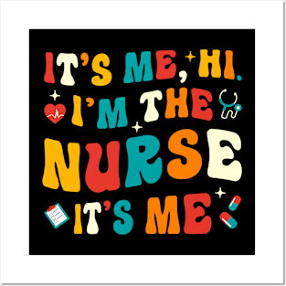 Proud Mom of a Nurse Gifts Nurse Week Gifts Retro Nurse Mom Posters and Art